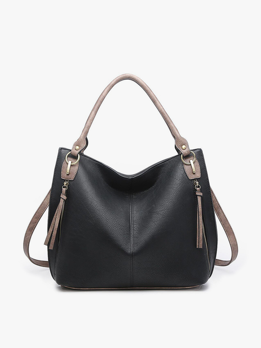 Connar Distressed Tote Bag - Black