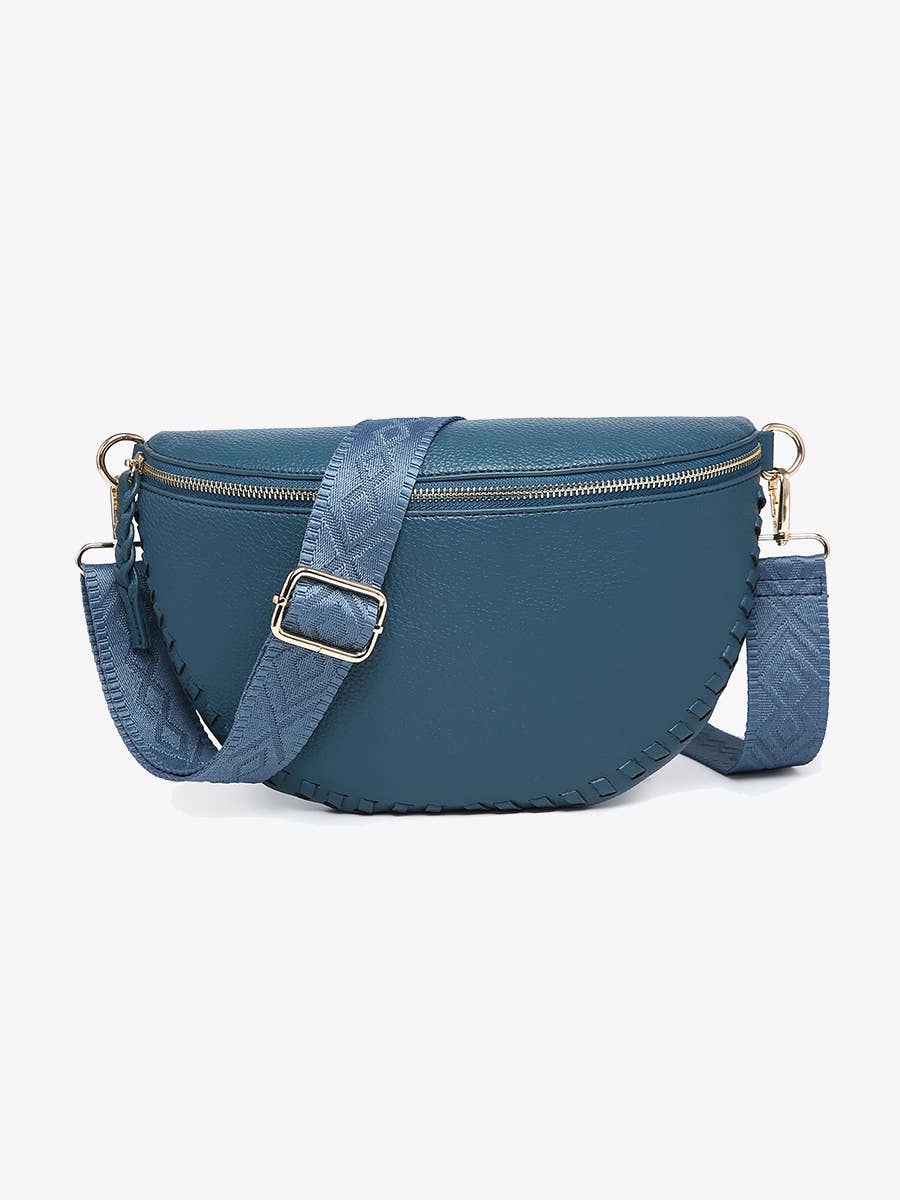Janae Whipstitch Sling Bag - Cherry