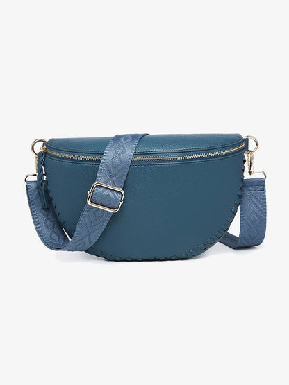 Janae Whipstitch Sling Bag - Cherry
