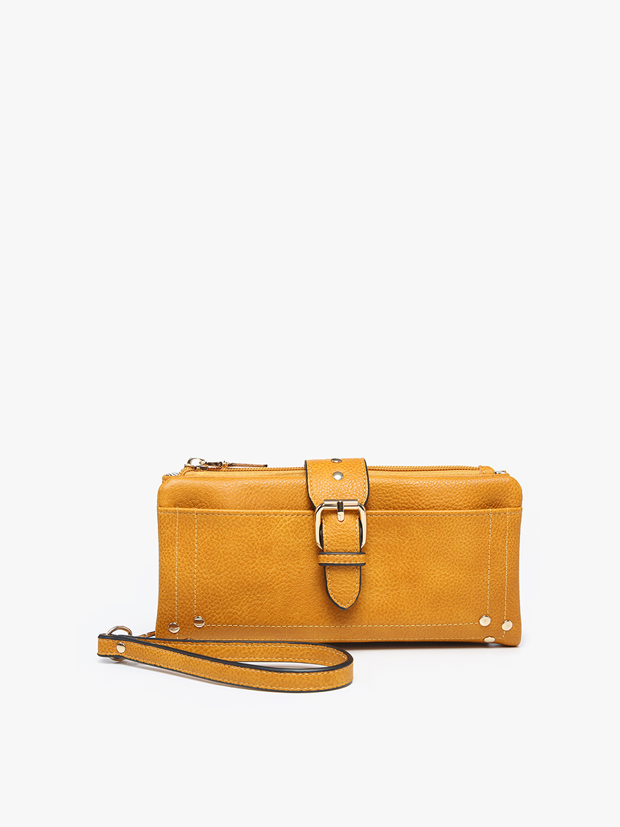 Cadence Buckle Wallet/Clutch - Pink