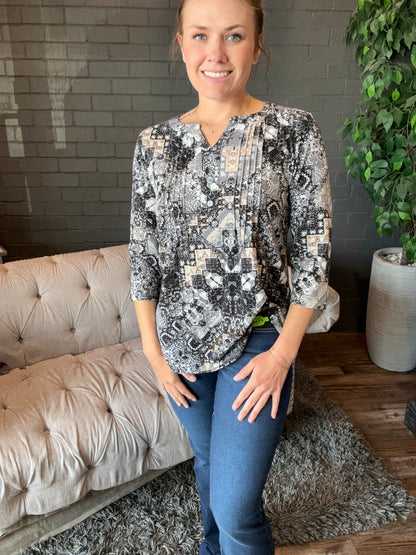 Steel Printed Tunic