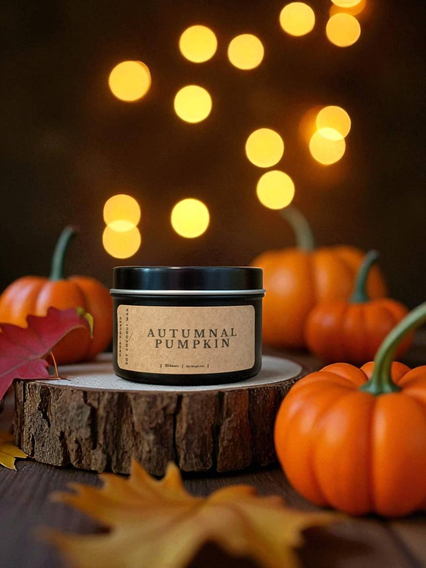 Autumnal Pumpkin Candle: 16 oz Jar