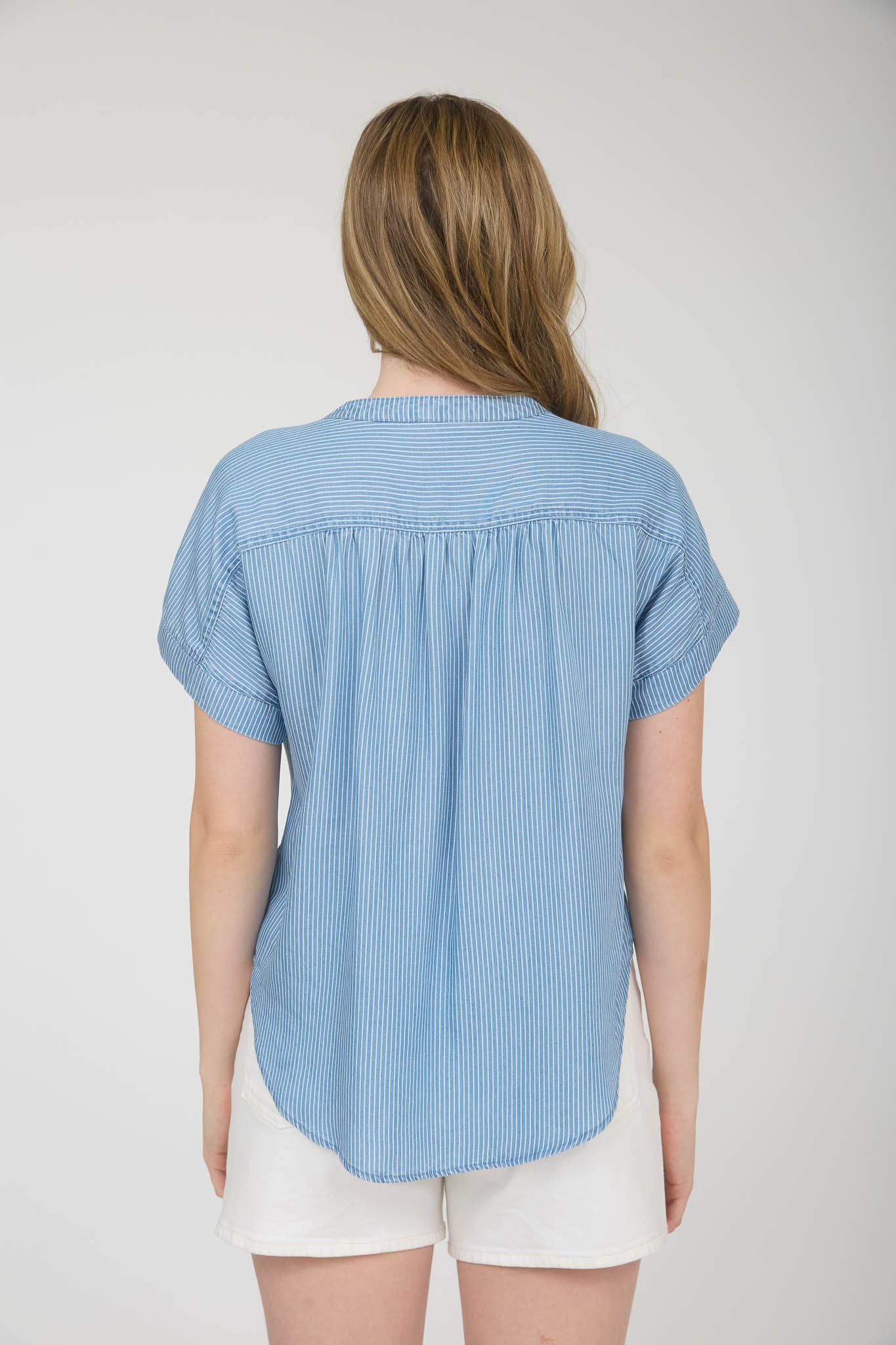 Nellie Chambray Henley Top