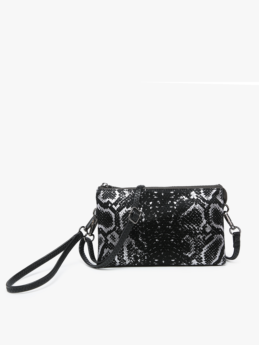 Riley Crossbody/Wristlet - Black/Gunmetal