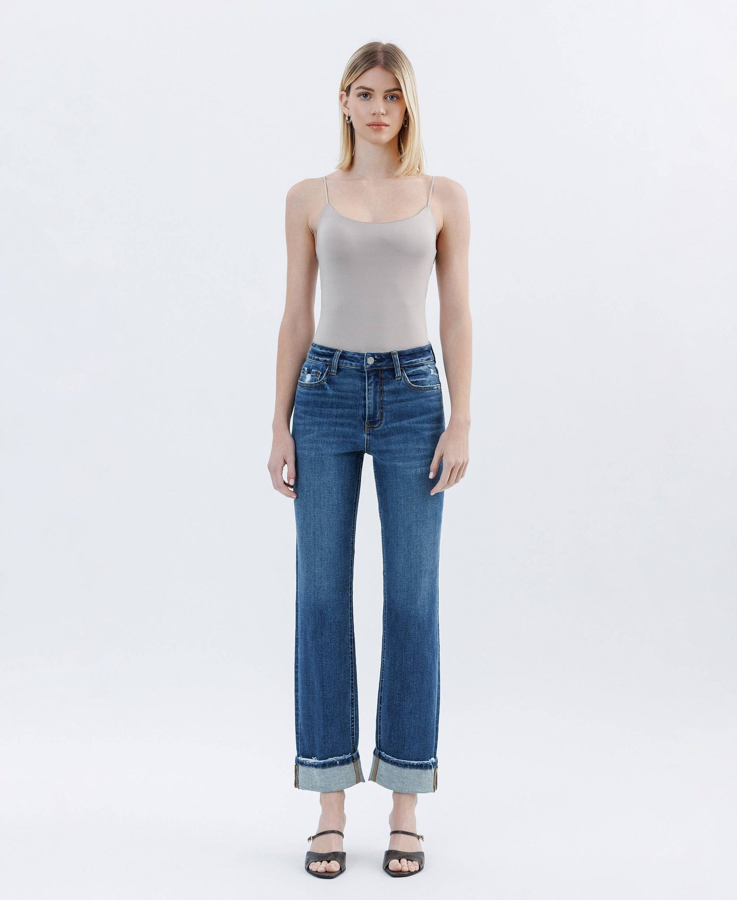 Nico Cuffed Straight Leg Jeans