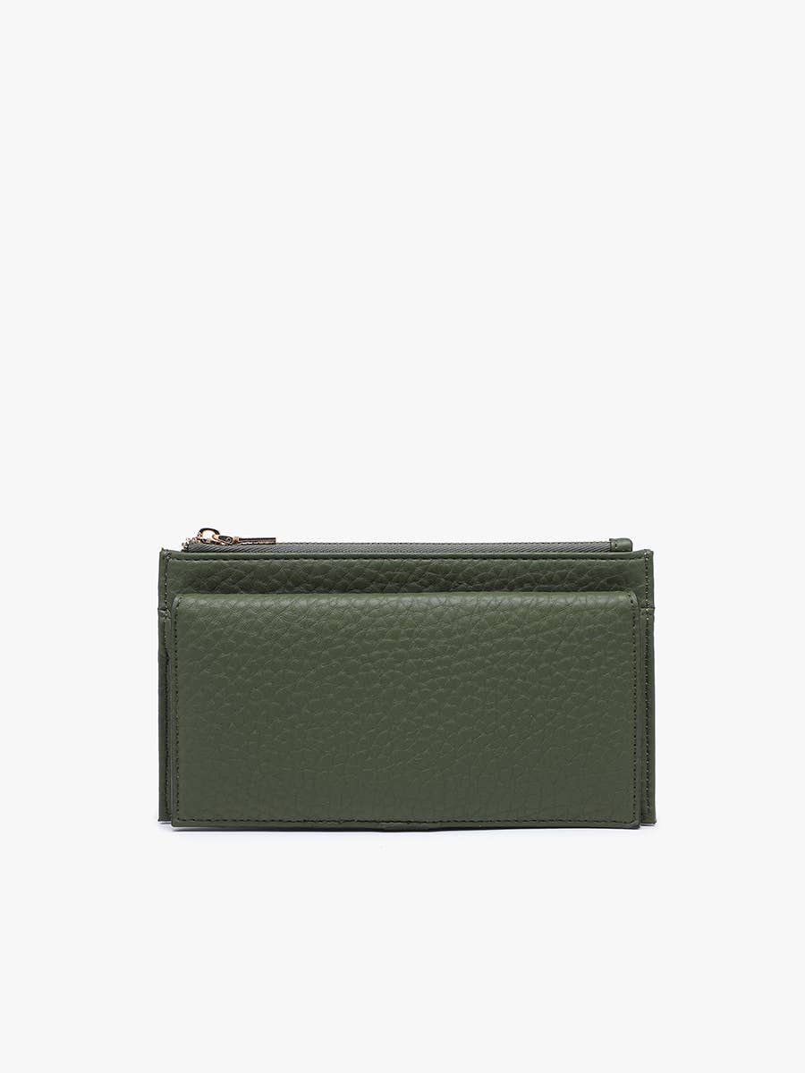 Teagan Multi-Compartment Wallet - Olive