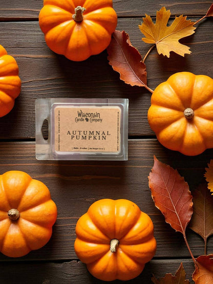 Autumnal Pumpkin Candle: 8 oz Jar