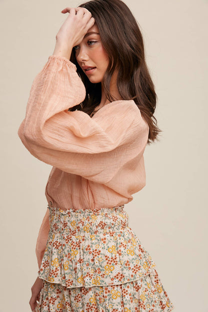Apricot Kiss Blouse