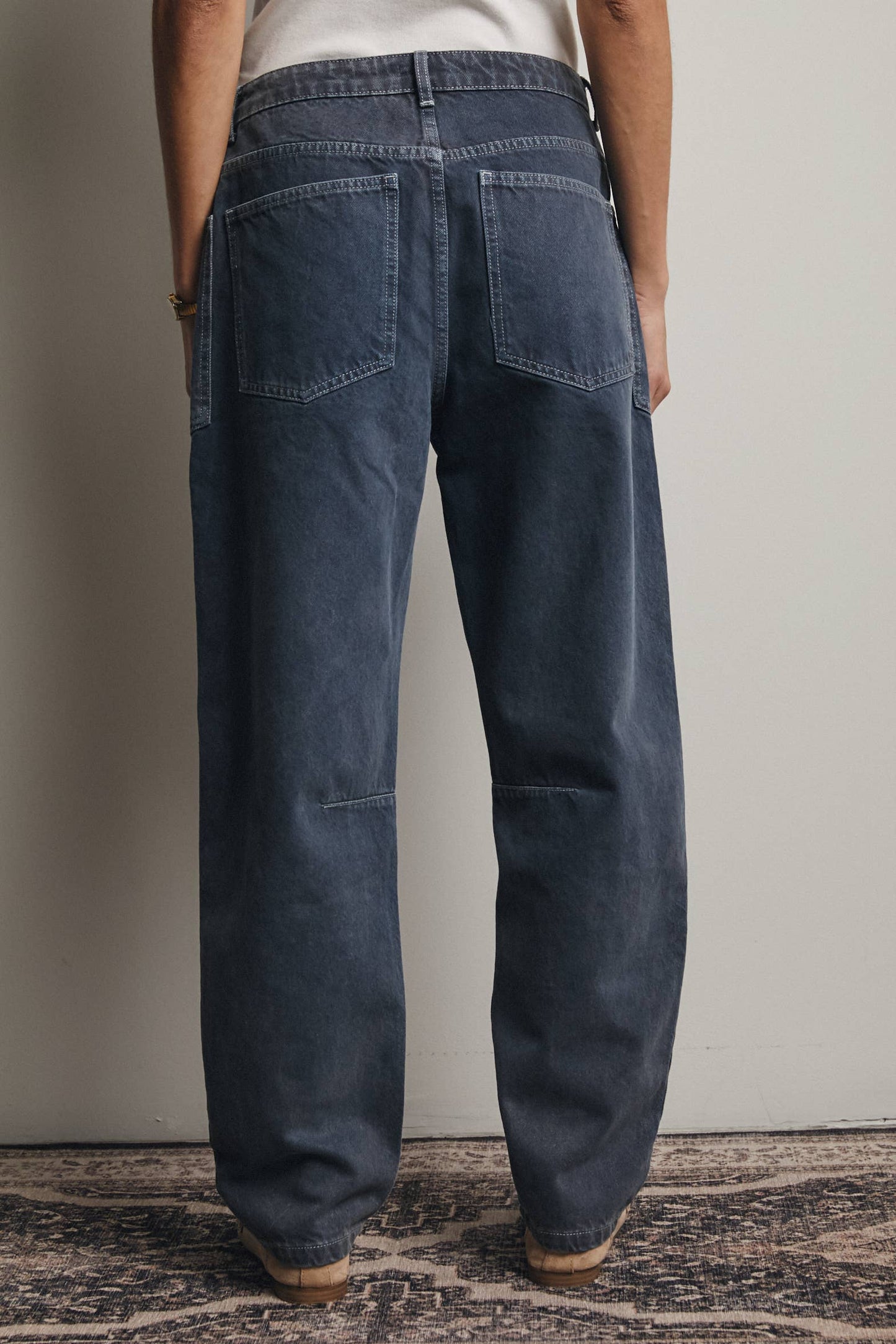 Sage Barrel Utility Jeans