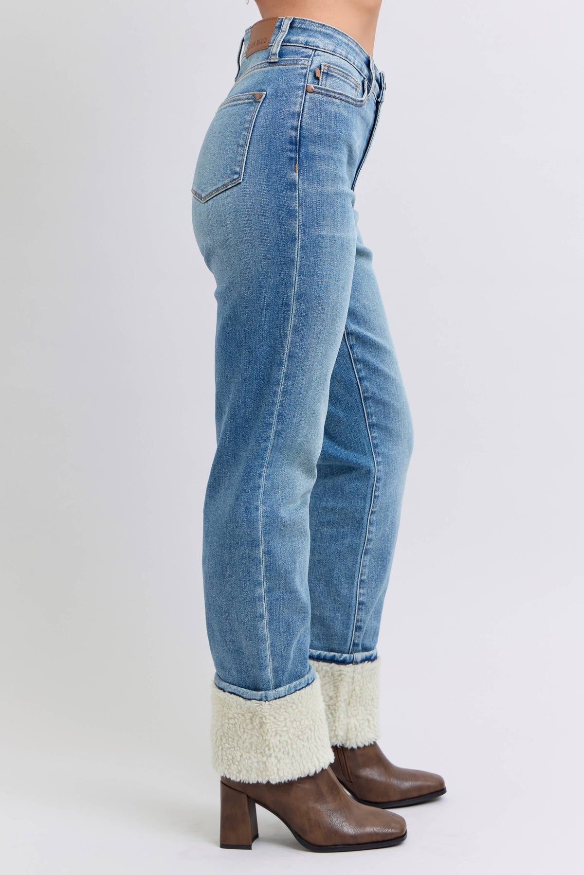 Aspen Cuffed Straight Leg Jeans