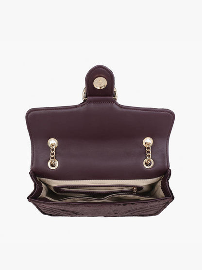 Edinburgh Soft Textured Crossbody Bag - Chocolate
