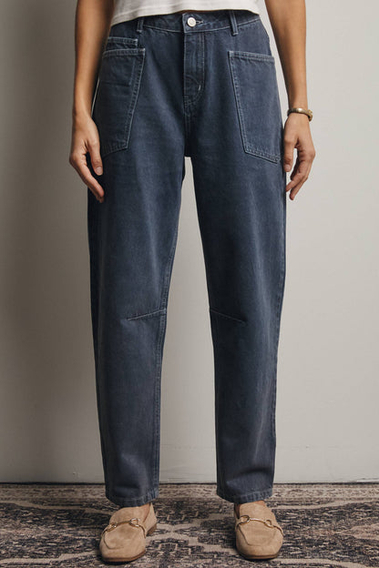 Sage Barrel Utility Jeans