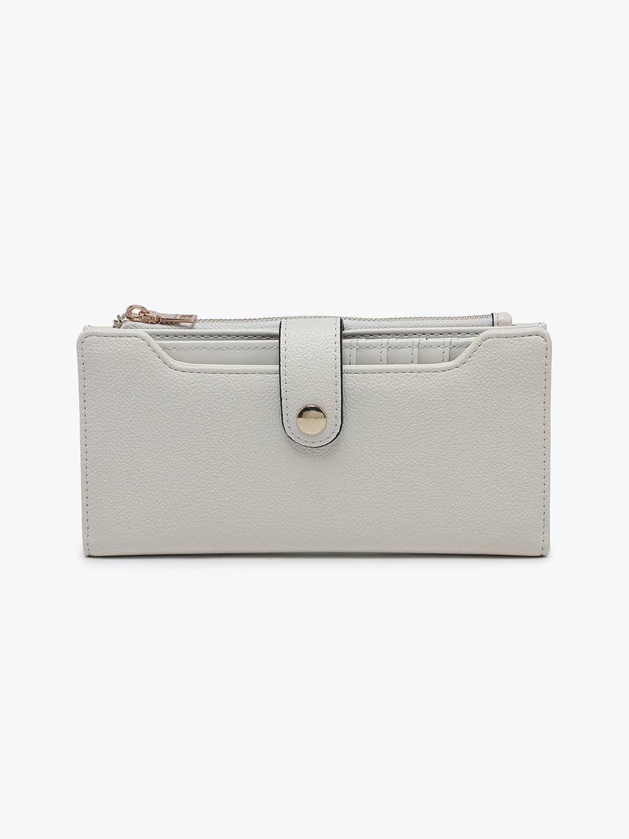 Violet RFID Fold-Out Wallet - Wine