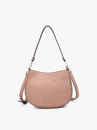 Raquel Whipstitch Trim Crossbody - Mustard