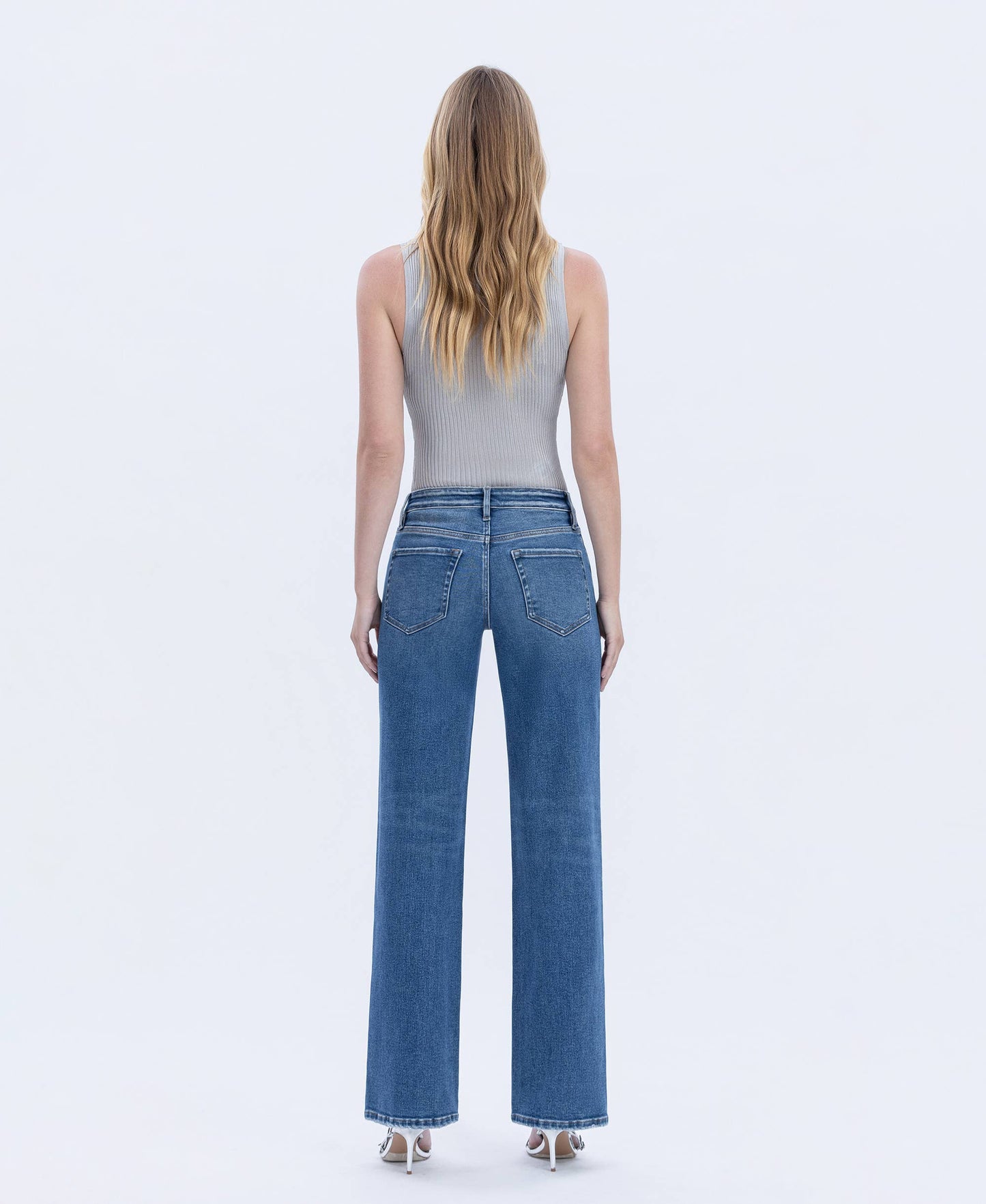 Delia Slim Wide Leg Jeans