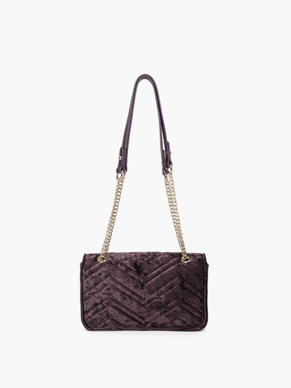 Edinburgh Soft Textured Crossbody Bag - Chocolate