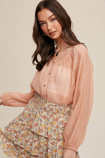Apricot Kiss Blouse