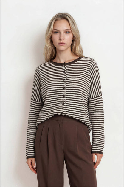 Mara Striped Cardigan