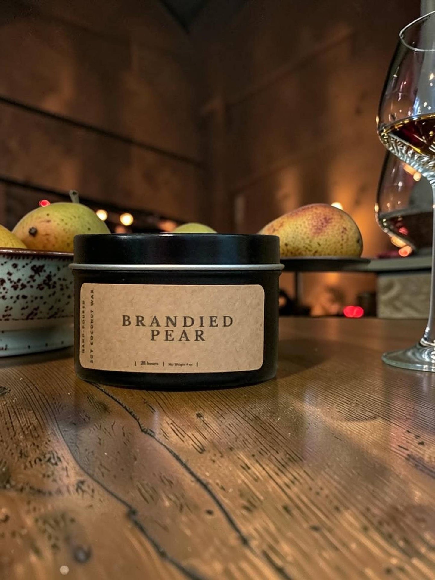 Brandied Pear Candle: 8 oz Jar