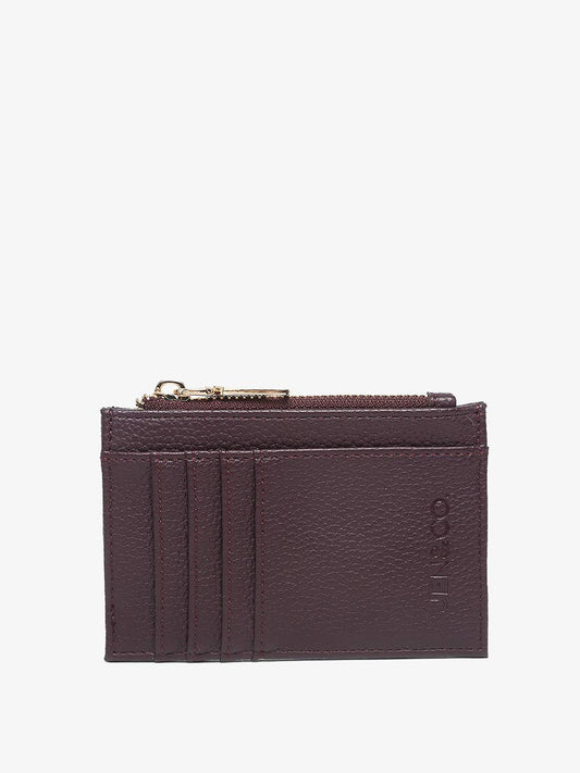 Sia RFID Card Holder Wallet - Cherry
