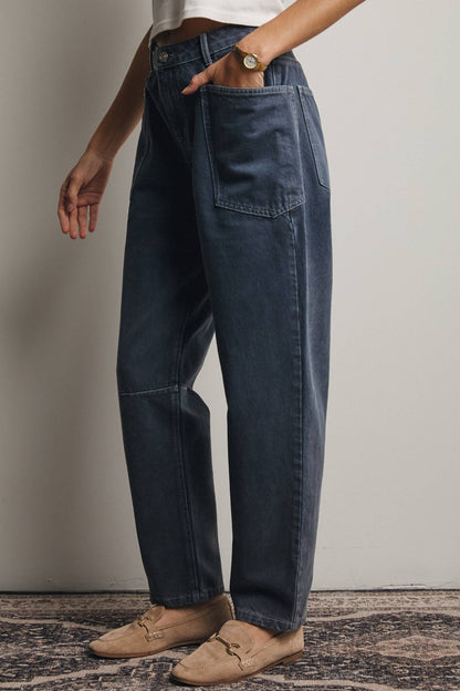 Sage Barrel Utility Jeans