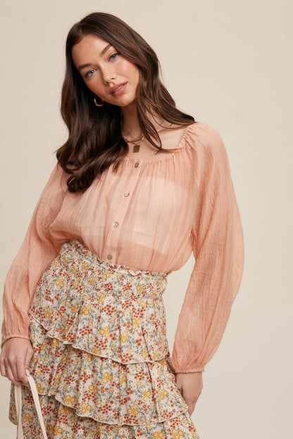 Apricot Kiss Blouse