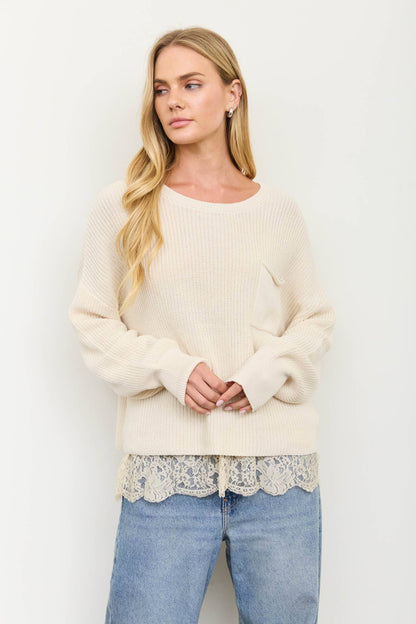 Xena Knit Pocket Sweater