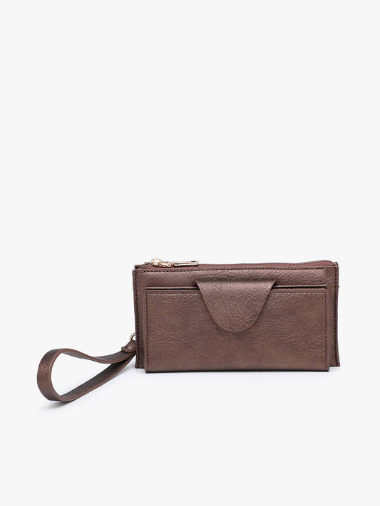 Kyla RFID Wallet - Cocoa Pearl