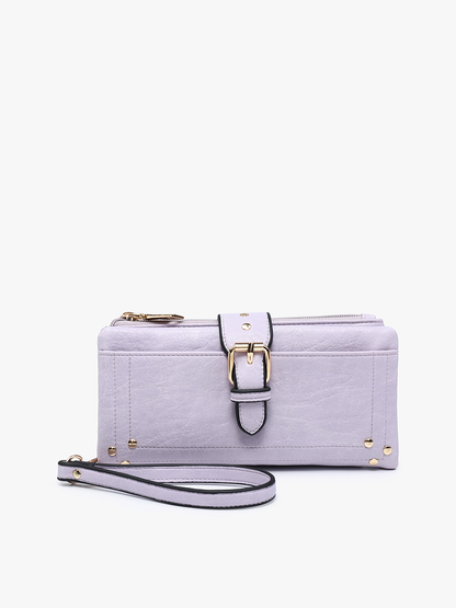 Cadence Buckle Wallet/Clutch - Pink