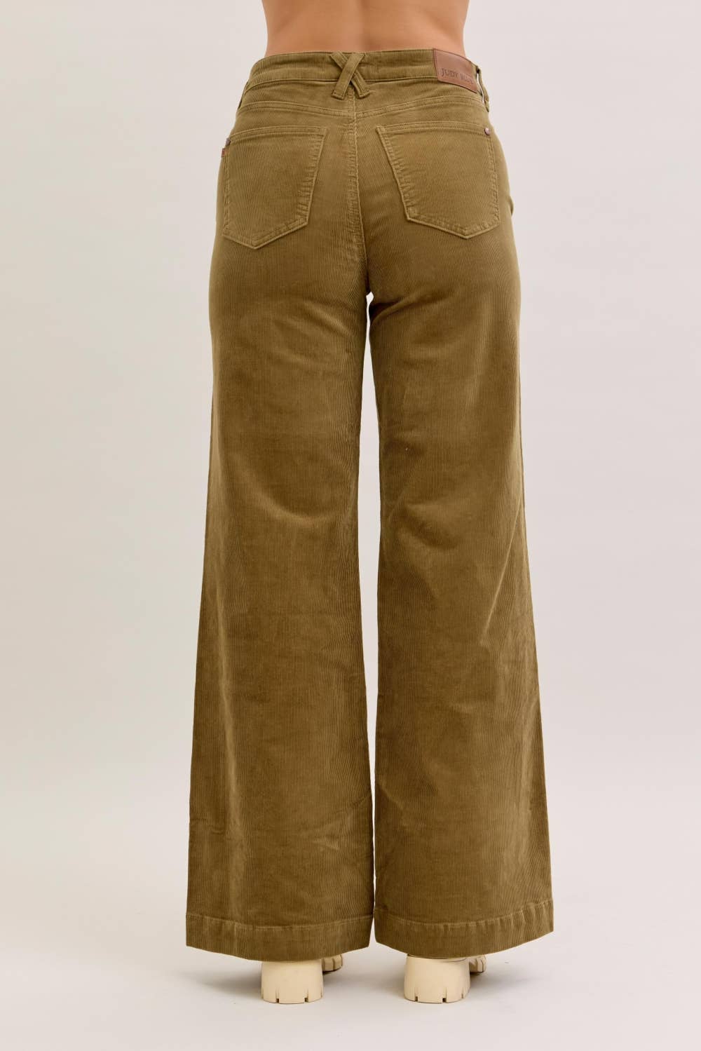Nadine Olive Corduroy Pants