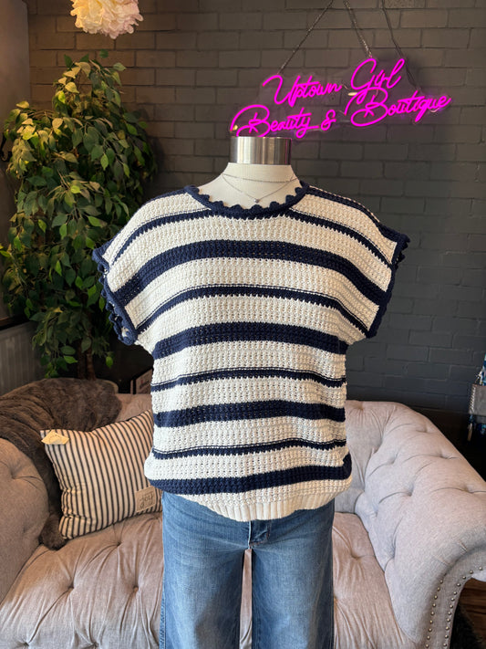 Rosie Striped Knit Tee
