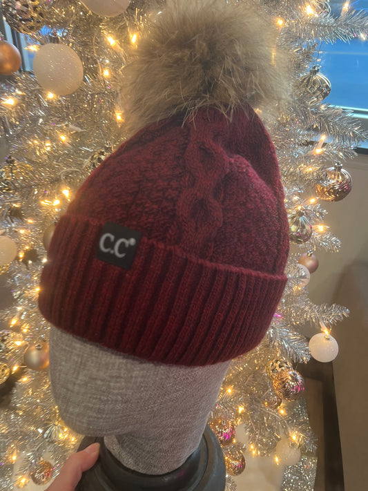CC Beanie Pom Pom Hat