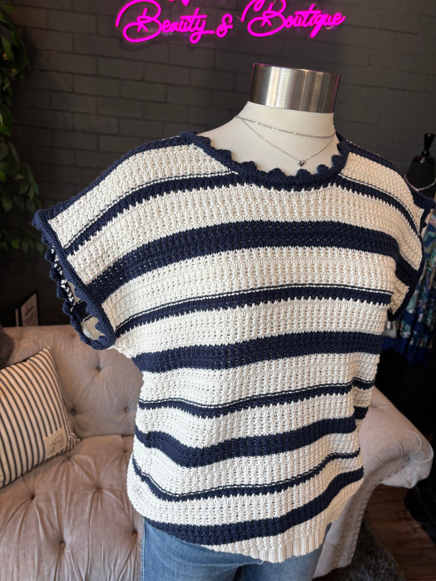 Rosie Striped Knit Tee