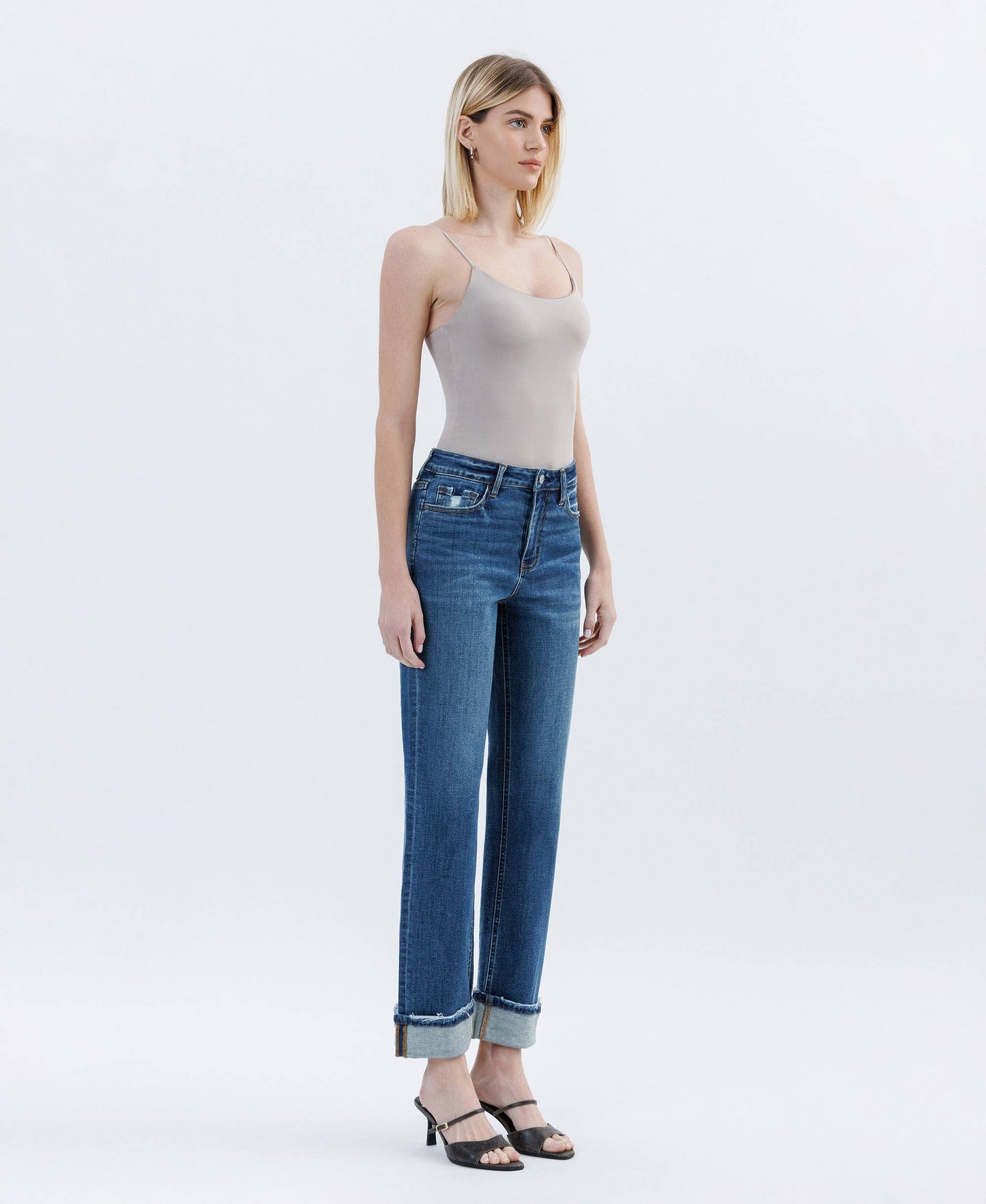 Nico Cuffed Straight Leg Jeans
