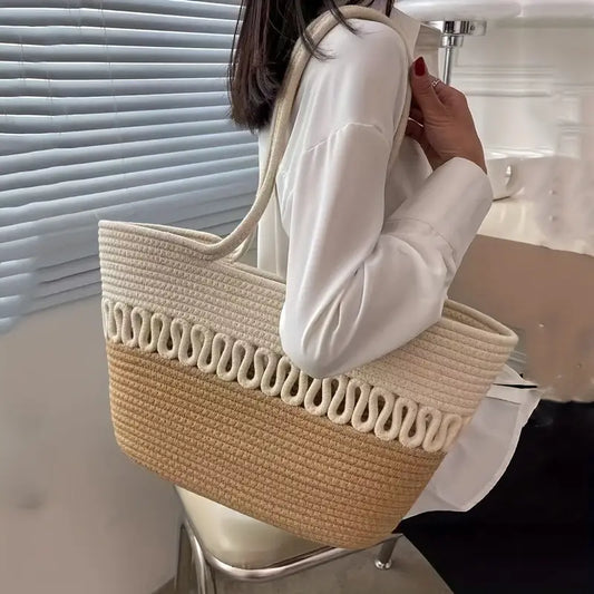 Maria Woven Tote Bag