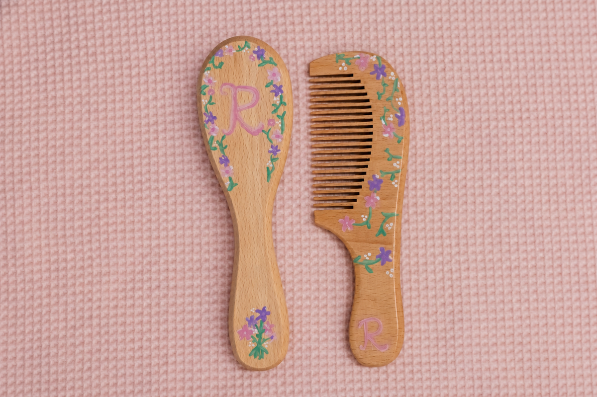 A Little Brush of Beauty - A DIY Hairbrush Painting Night