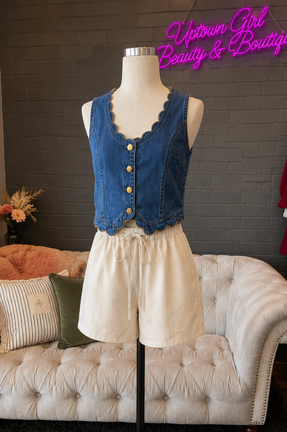 Oatmeal Linen Shorts