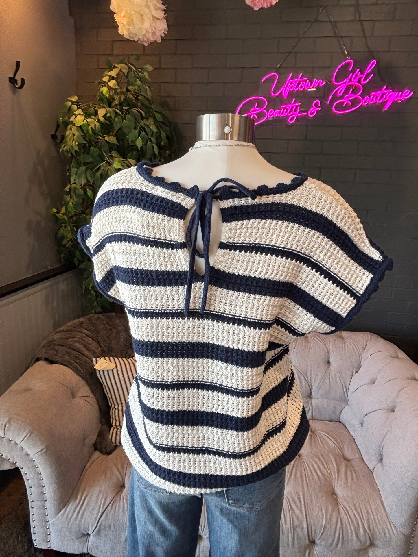 Rosie Striped Knit Tee