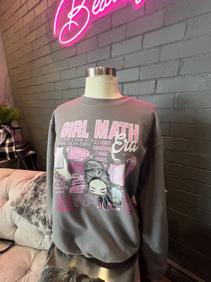 Girl Math Crewneck Sweatshirt