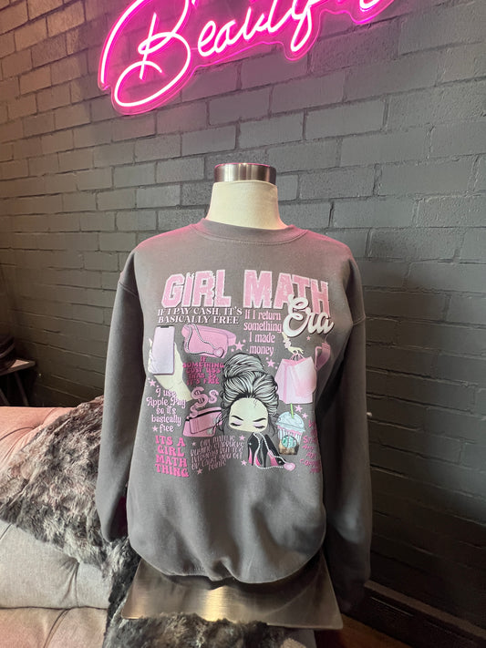 Girl Math Crewneck Sweatshirt