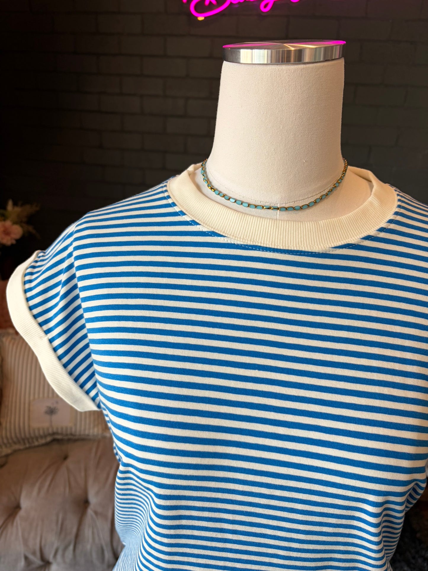 Celeste Striped Tee