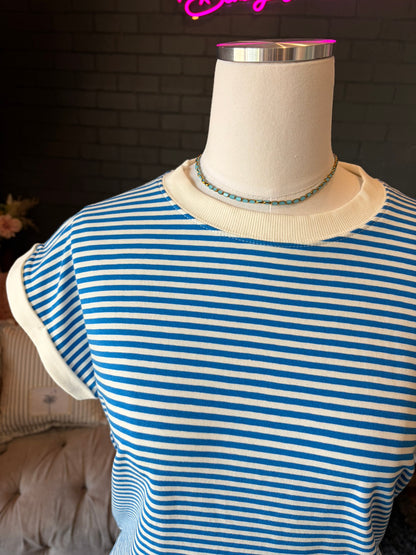 Celeste Striped Tee