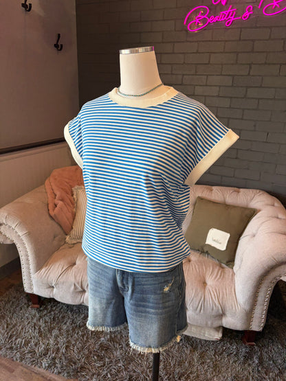 Celeste Striped Tee