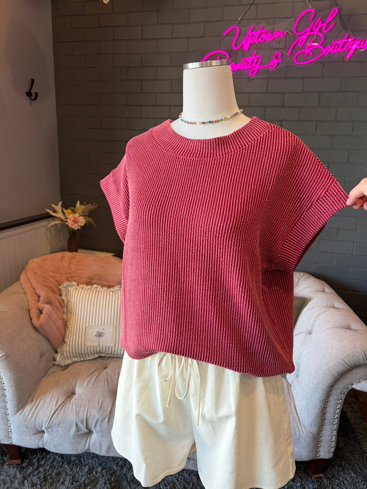Iris Ribbed Tee