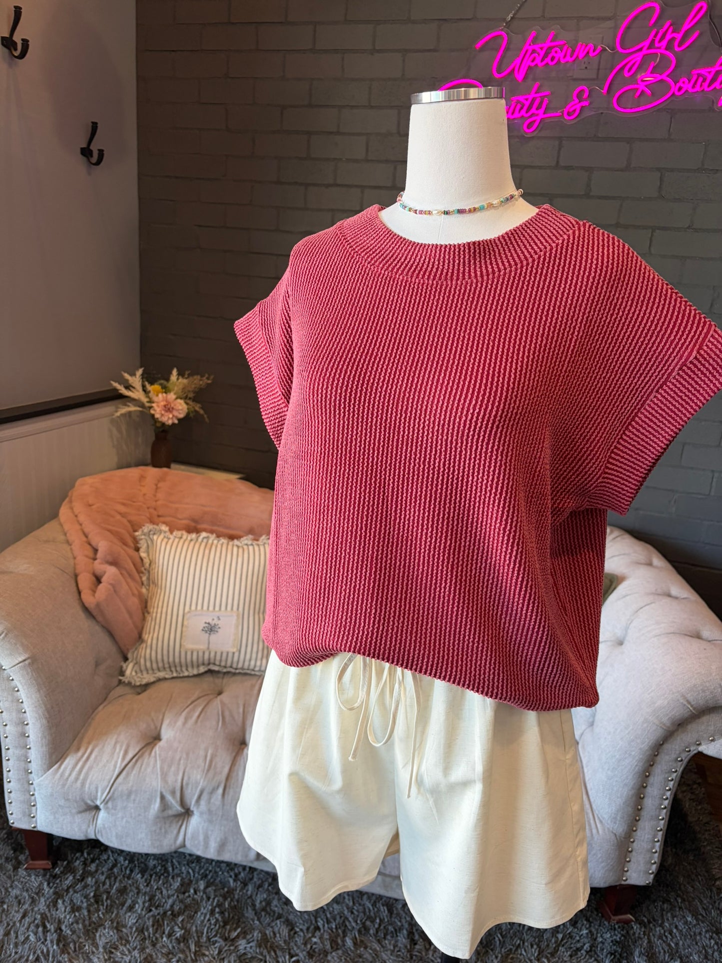 Iris Ribbed Tee