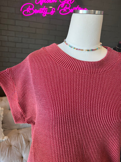 Iris Ribbed Tee