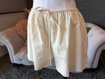 Oatmeal Linen Shorts