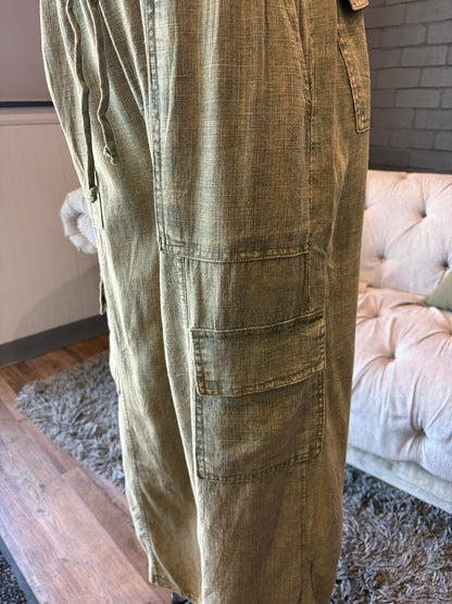 Clara Linen Cargo Pants