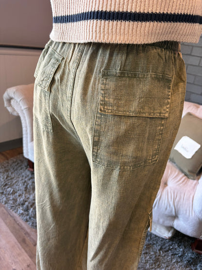 Clara Linen Cargo Pants