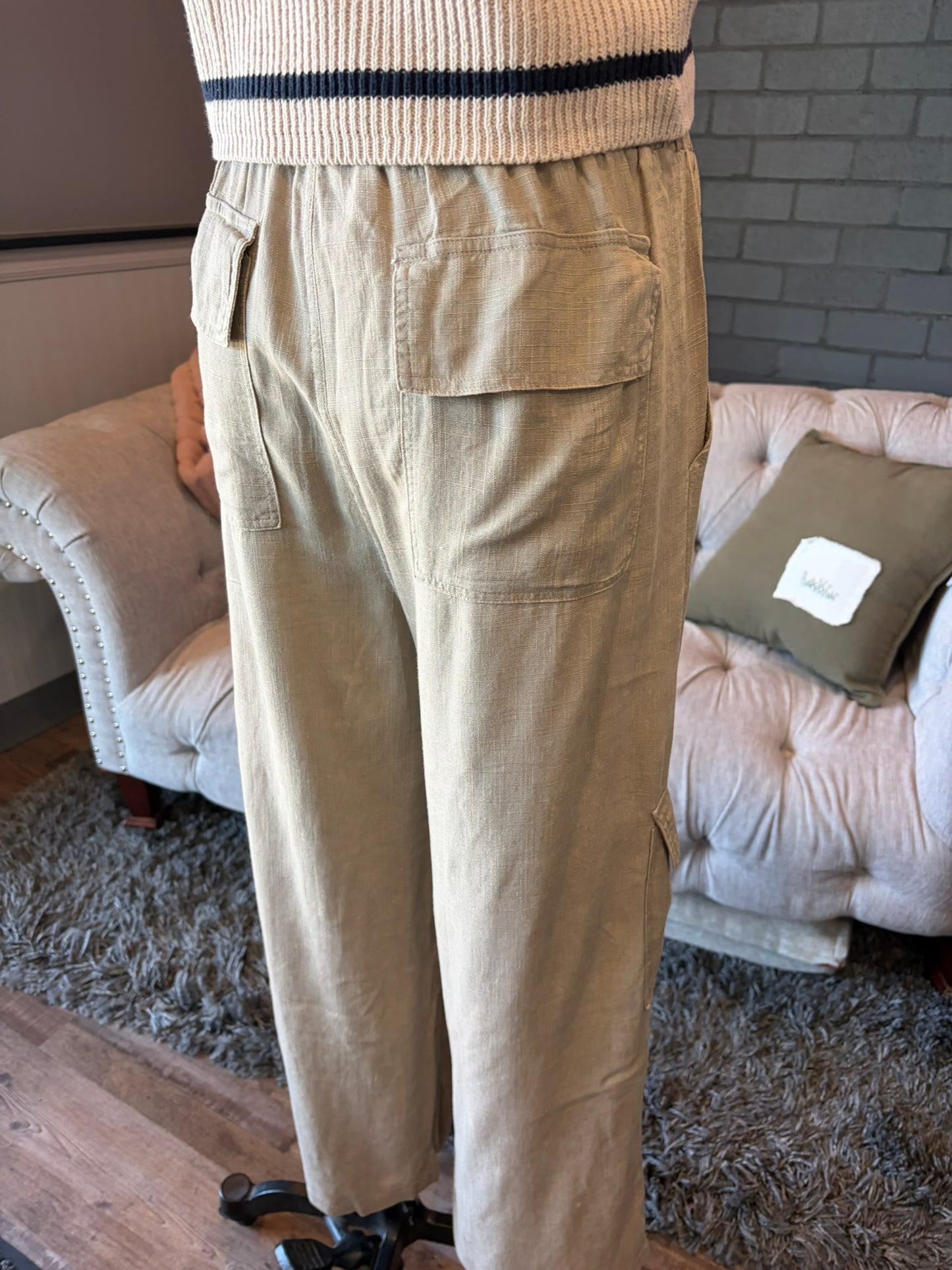 Ophelia Linen Cargo Pants